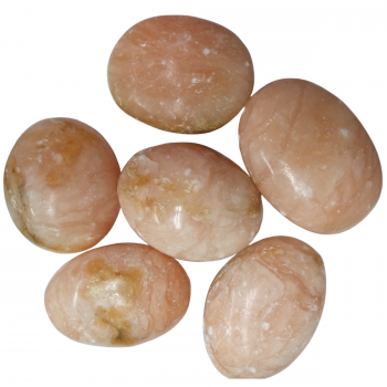 Orange Calcite Palm Stones – Sold Per Kg (Bulk Crystals)