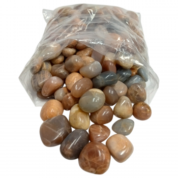 Multi Moonstone Tumbled Stones – Sold Per Kg (Intuition & Inner Balance)