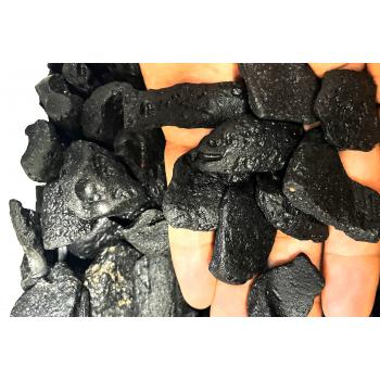 Black Tektite Stones (1-1.5 inch) – Sold Per Kg (Transformation & Protection Crystal)