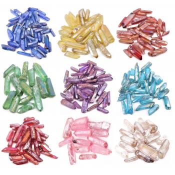 Aura Infused Quartz Small Points – Sold Per Kg (High-Vibe Manifestation & Energy Amplifier)